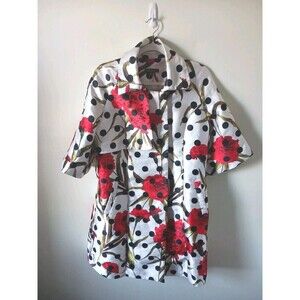 Gracia Floral Jacket Women Size L Multicolor Statement Coat Boho Chic